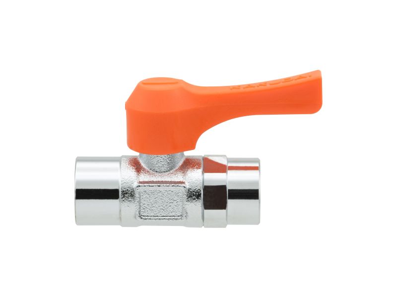 【カクダイ/GAONA/ガオナ】ミニチュアボールバルブ（赤・1／8）　GA−JM076