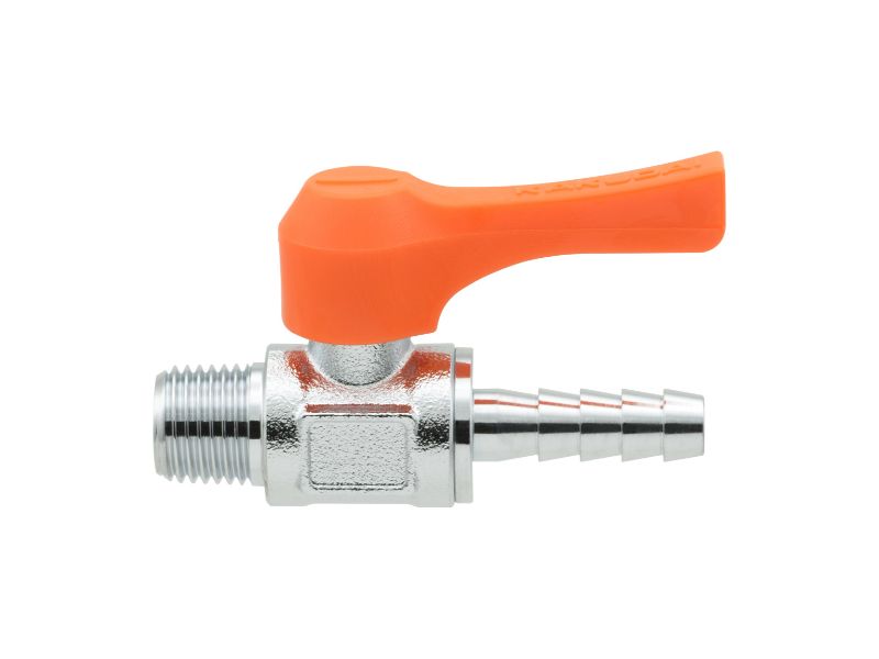 【カクダイ/GAONA/ガオナ】ミニチュアボールバルブ（赤・1／4×8．0）　GA−JM083