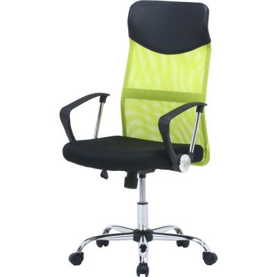 【メーカー直送】不二貿易 メッシュハイバックチェアーHF-98GRグリーン