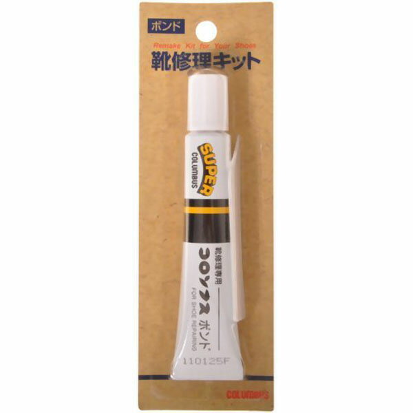 《商品詳細》 靴修理専用の速乾・強力接着剤です。 ゴム、硬質プラスチック製カカトや靴底の修理に最適です。 ●接着できないもの 軟質塩化ビニル・ポリエチレン・ポリプロピレン・ポリウレタン・ナイロン 種類：溶剤系接着剤 成分：クロロプレンゴム(30％)、有機溶剤(70％)、シクロヘキサン、ノルマルヘキサン、酢酸イソプロピル、アセトン