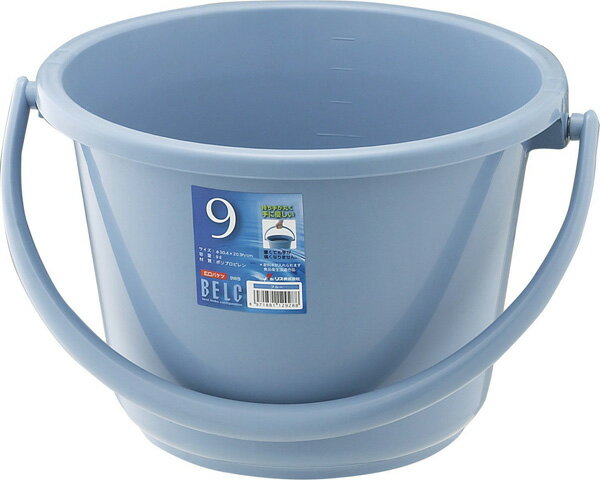 ベルク 広口バケツ 9WB ブル-のサムネイル