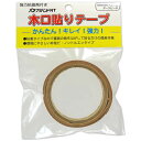 パネフリ工業 木口貼りテープ 強力粘着剤付き 18mm巾X2m巻 ダークピーチ