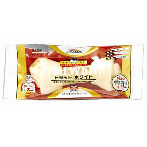 【ZOO】ペッツル-ト トラッドホワイトガム 骨型L