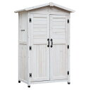 【メーカー直送】三角屋根収納庫 ホワイト KGRS1600WHT