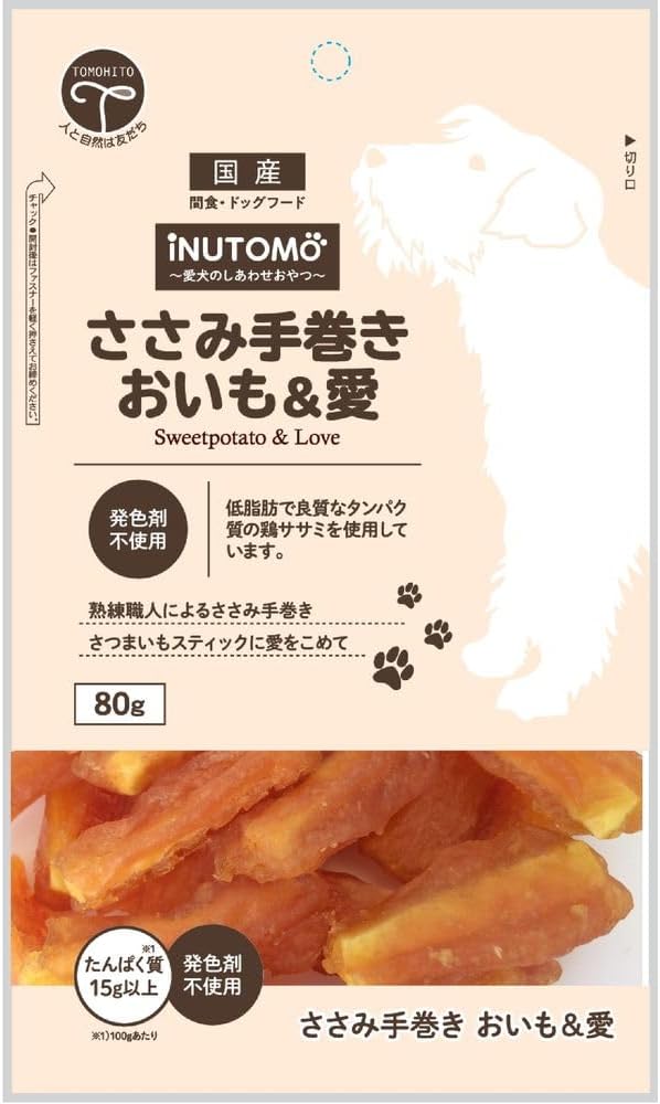 樂天商城 - 【ZOO】iNUTOMO　ささみ手巻きおいも愛　80g