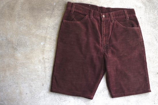 リーバイス ( levi's ) used 519 corduroy shorts / コーデュロイ ショーツ brown - エンシニータス