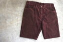 [oCX ( levi's ) used 519 corduroy shorts / R[fC V[c brown - GVj[^X