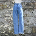 ナナナナサーカ( 77circa ) circa make fringe slim denim pants blue / リメイクデニムパンツ スリムシルエット ユニセックス - エンシニータス