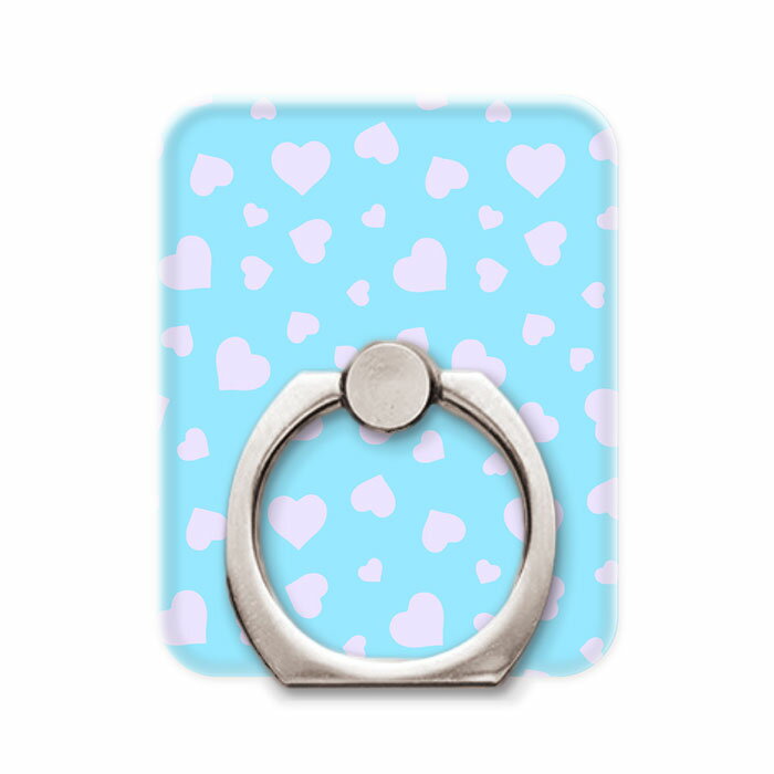 スマホリング スマホスタンド スマホアクセサリー ホールドリング ハート柄 ラブリー ピンク ブルー 水色 シンプル 乙女 iPhone13 iPhone12 11 SE(第ニ世代) X/XS Max Xperia AQUOS Galaxy Google Android Apple スマートフォン用リング
