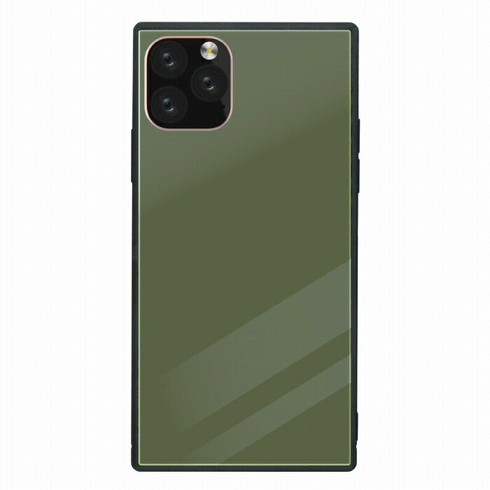 スクエア型 四角 耐衝撃 背面ガラス 強化ガラス iPhone11対応ケース TPU ハードケース iPhone11ProMax iPhoneX/XS iPhoneXR iPhone8plus iPhone7 Galaxy S9 ケースカラーバリエーション シンプル グレー 大人可愛い お洒落