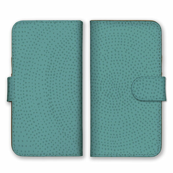 全機種対応 手帳型スマホケース iPhone13 12 Pro Max対応 手書き 円 下手 種 水玉 点々 ドット 模様 柄 カラフル 派手 奇抜 芸術 個性的 らくがき 豹柄 エメラルドグリーン 青緑 Xperia AQUOS arrows Galaxy Google HUAWEI Rakuten Hand OPPO