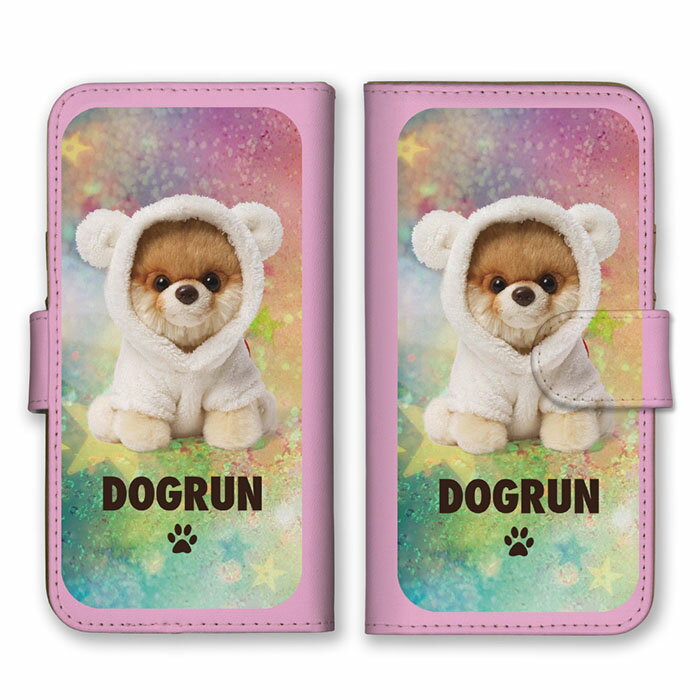 Rakuten - 全機種対応 手帳型スマホケース iPhone14 13 Pro Max対応 犬 ドック いぬ 動物 子犬 キュート ぬいぐるみ デザイン ファンシー かわいい 人気 おしゃれ ラメ カラフル スマートフォンケース Xperia AQUOS arrows Galaxy Google HUAWEI Rakuten Hand OPPO