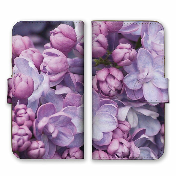全機種対応 手帳型スマホケース iPhone14 13 Pro Max対応 お花 花柄 フラワー 模様 デザイン おしゃれ 華やか 人気 大人 かわいい 可愛い オススメ 綺麗 パープル 薄紫色 スマートフォンケース スマホケース Xperia AQUOS arrows Galaxy Google HUAWEI Rakuten Hand OPPO