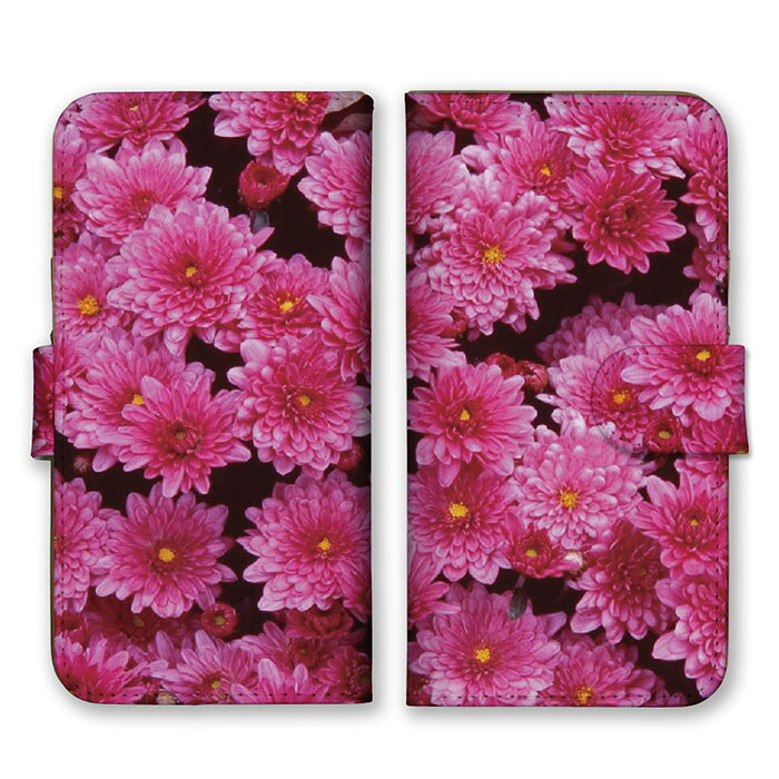 Rakuten - 全機種対応 手帳型スマホケース iPhone14 13 Pro Max対応 お花 花柄 フラワー 模様 デザイン おしゃれ 華やか 大人 かわいい 可愛い 綺麗 写真 ピンク スマートフォンケース スマホケース Xperia AQUOS arrows Galaxy Google HUAWEI Rakuten Hand OPPO
