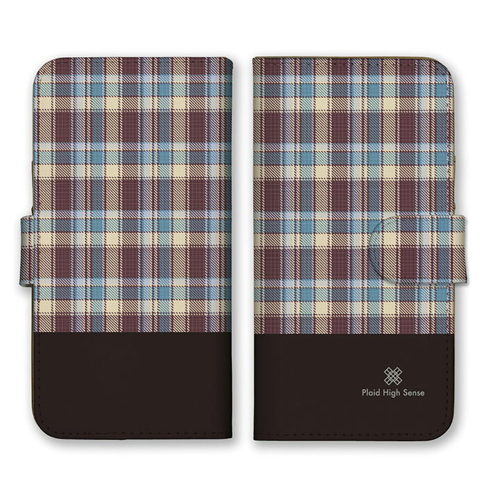 乐天商城 - 全機種対応 手帳型スマホケース iPhone14 13 Pro Max対応 チェック タータンチェック シンプル 可愛い かわいい ブラウン ベージュ ブルー ブラック バイカラー ツートン スマートフォンケース スマホケース Xperia AQUOS arrows Galaxy Google HUAWEI Rakuten Hand OPPO