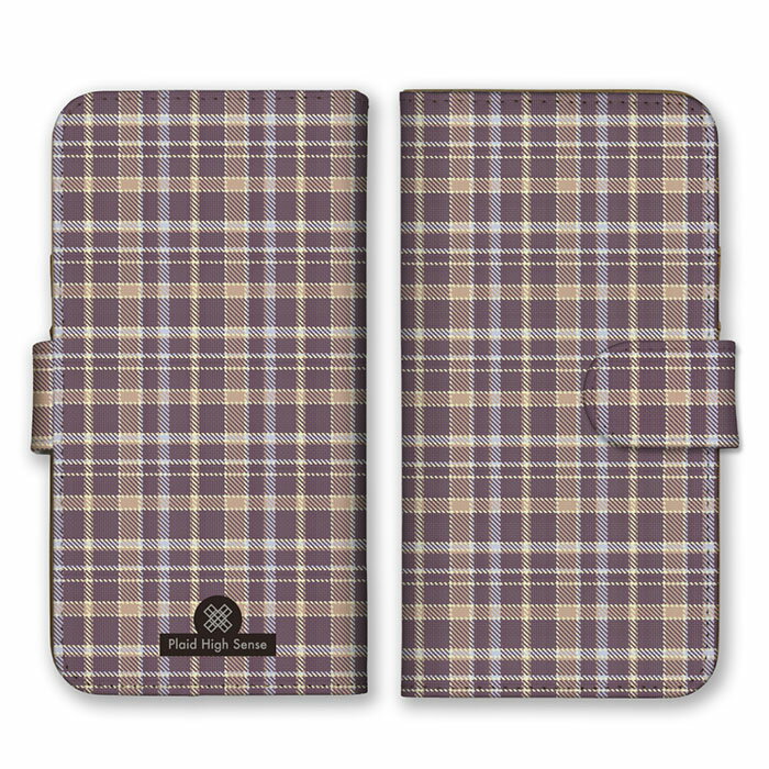 Rakuten - 全機種対応 手帳型スマホケース iPhone14 13 Pro Max対応 チェック タータンチェック シンプル 可愛い かわいい ブラウン ベージュ ブルー スマートフォンケース スマホケース Xperia AQUOS arrows Galaxy Google HUAWEI Rakuten Hand OPPO