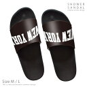 シャワーサンダル 夏 サマー 野外 海 川 アウトドア ブランド デザイナー サンダル スリッパ コンフォートサンダル NEW YORK ニューヨーク ロゴ ダ...