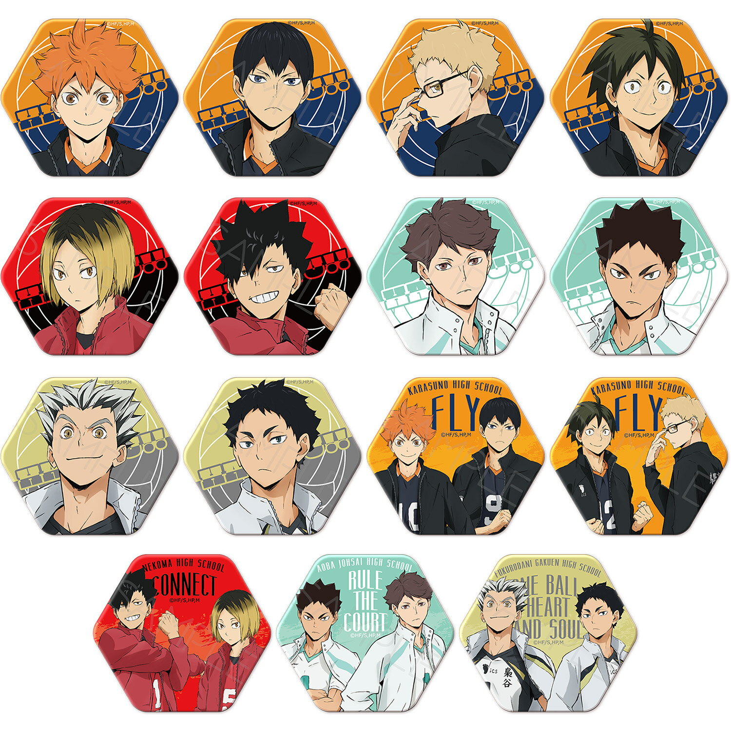 楽天市場】ハイキュー 研磨 缶バッジの通販