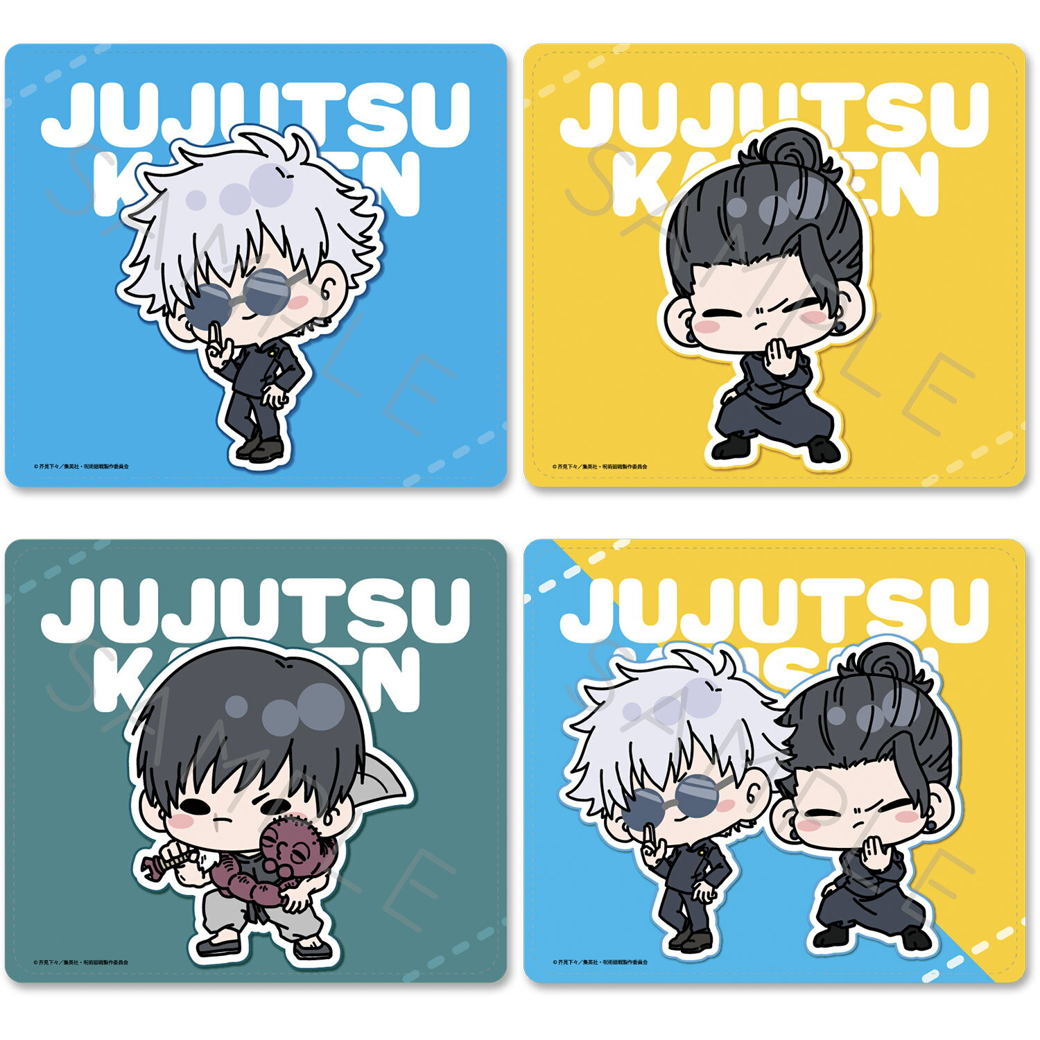 商品詳細発売日2025年2月下旬商品説明『呪術廻戦』 -懐玉・玉折- 第4弾より、マウスパッドの登場です。VA(五条悟) VB(夏油傑) VC(伏黒甚爾) VD(五条・夏油) のイラスト入りで、パソコンのお供にすれば、作業も楽しくはかどりま...