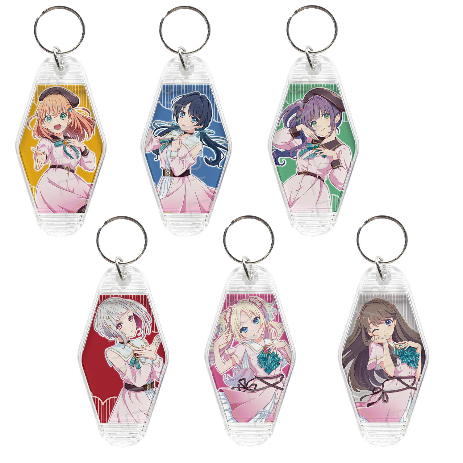 Other - 『ラブライブ！蓮ノ空女学院スクールアイドルクラブ』 第2弾 モーテルホルダー ZA(日野下 花帆) ZB(村野 さやか) ZC(乙宗 梢) ZD(夕霧 綴理) ZE(大沢 瑠璃乃) ZF(藤島 慈) 公認グッズ アニメグッズ キャラクターグッズ