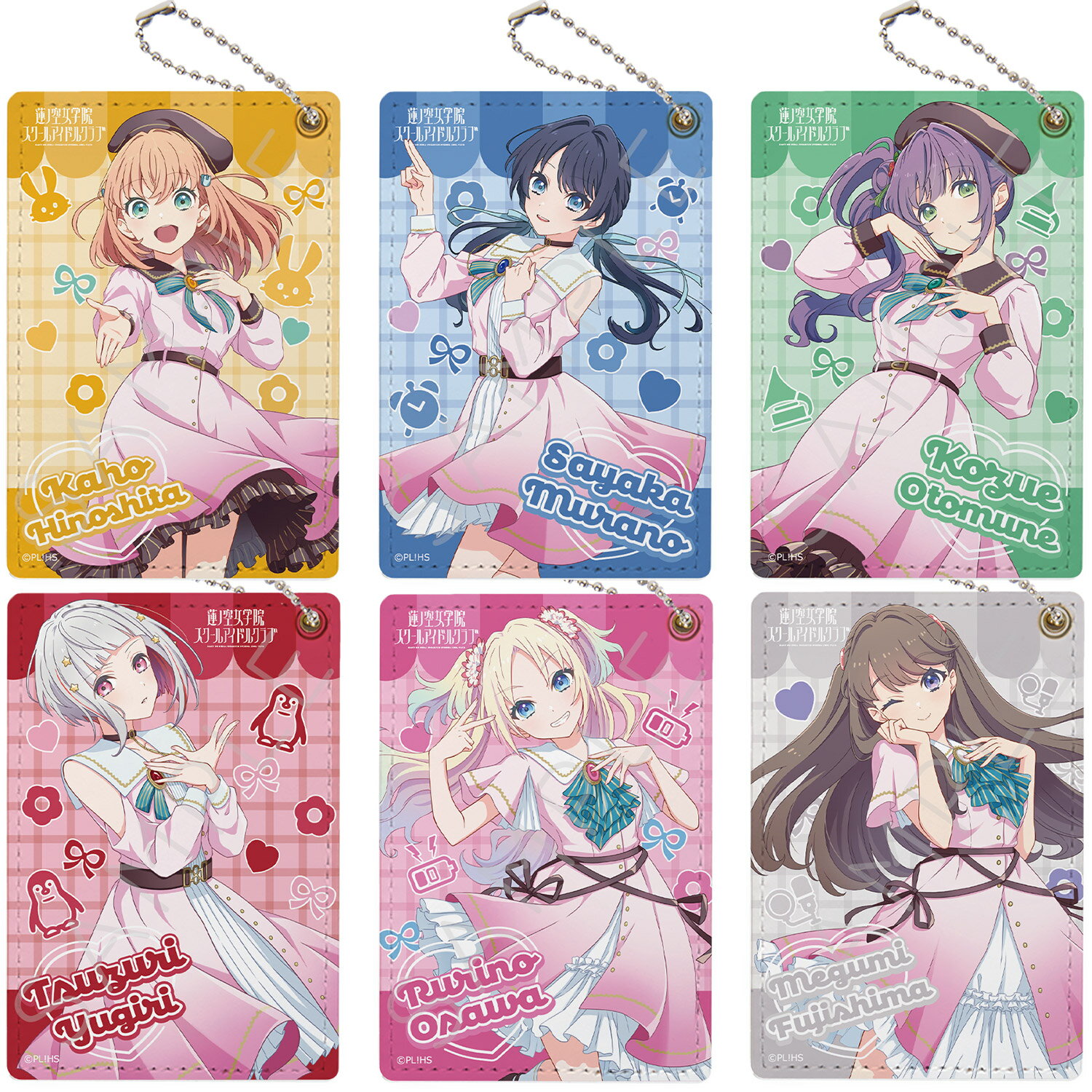 Rakuten - 『ラブライブ！蓮ノ空女学院スクールアイドルクラブ』 第2弾 パスケース ZA(日野下 花帆) ZB(村野 さやか) ZC(乙宗 梢) ZD(夕霧 綴理) ZE(大沢 瑠璃乃) ZF(藤島 慈) 公認グッズ アニメグッズ