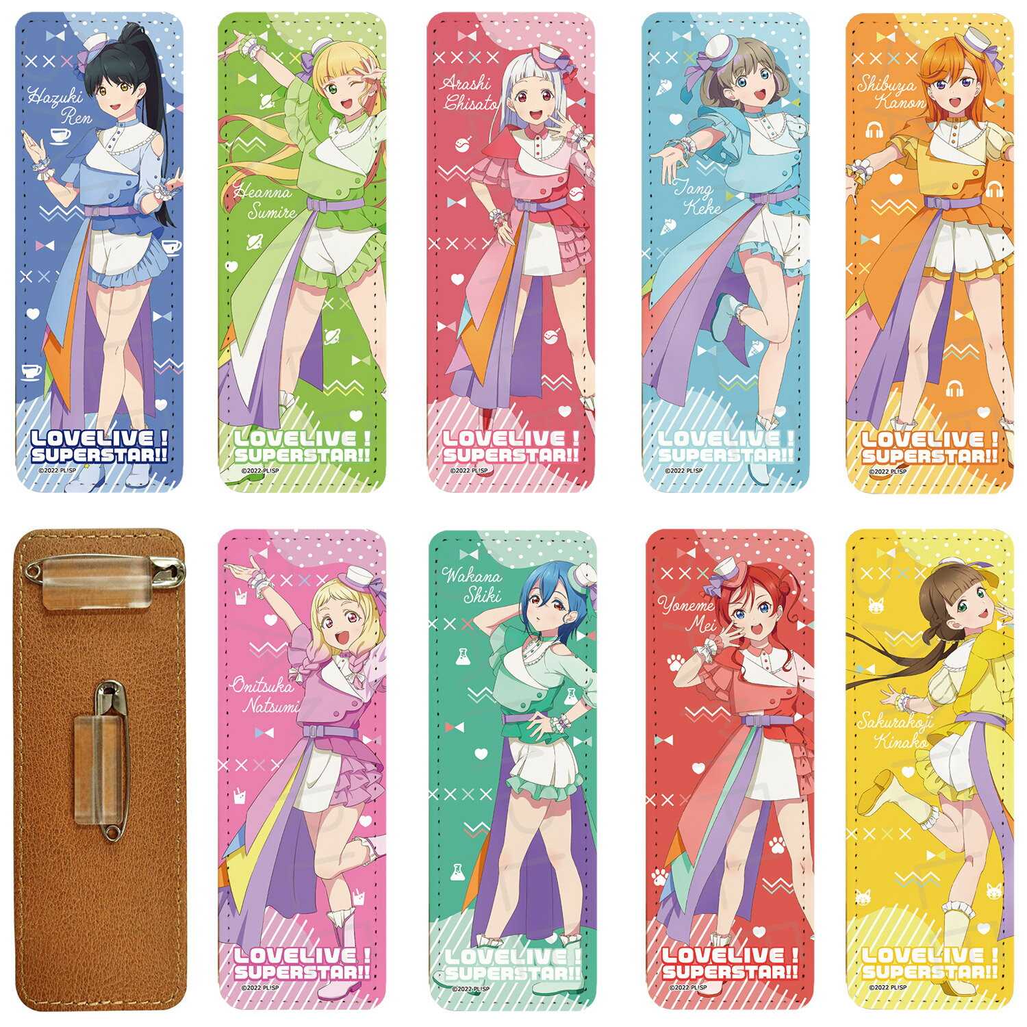 Rakuten - 『ラブライブ！スーパースター!!』 第3弾 レザーバッジ (ロング) WA(澁谷かのん) WB(唐可可) WC(嵐千砂都) WD(平安名すみれ) WE(葉月恋) WF(桜小路きな子) WG(米女メイ) WH(若菜四季) WI(鬼塚夏美) WJ(アイコン) 公認グッズ キャラクターグッズ
