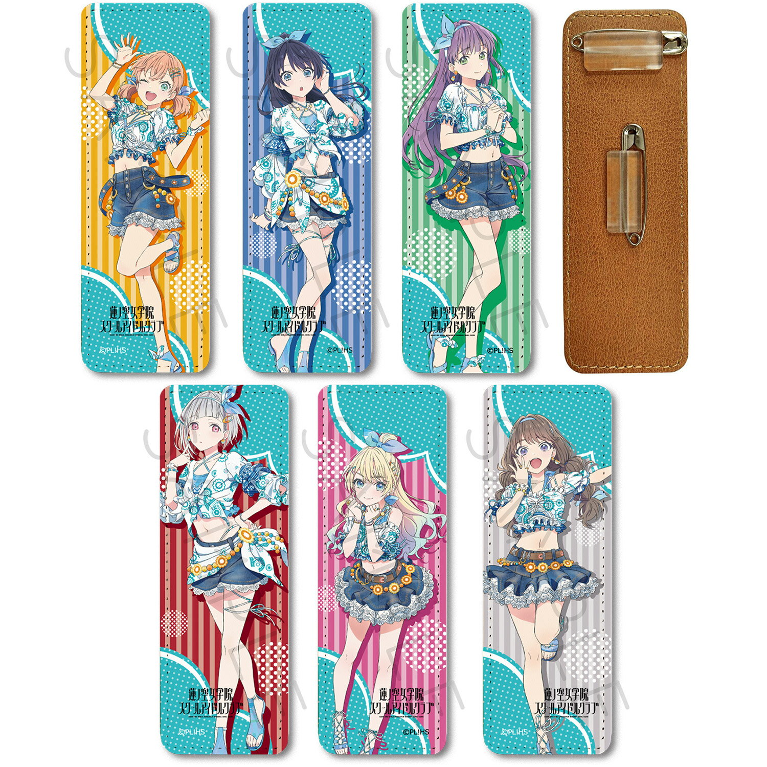 『ラブライブ！蓮ノ空女学院スクールアイドルクラブ』第3弾 レザーバッジ(ロング) SA(日野下 花帆) SB(村野 さやか) SC(乙宗 梢) SD(夕霧 綴理) SE(大沢 瑠璃乃) SF(藤島 慈) 公認グッズ 合皮 レザー バッジ 四角 長方形 (公式 正規ライセンス取得) 公認グッズ