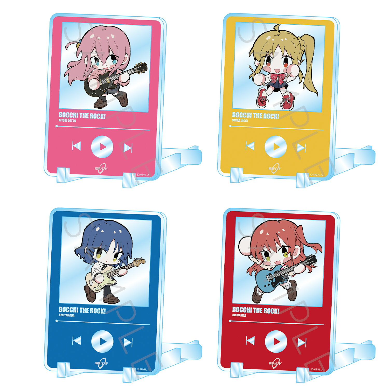 애니메이션[보치·자·롯크!] 제3탄 아크릴 스탠드 YA(고토 혼자) YB(이치치 니지카 여름) YC(야마다 료우) YD(키타 이쿠시로) 캐릭터 상품 악스타 추격활(공식 정규 라이센스 취득) 공인 상품