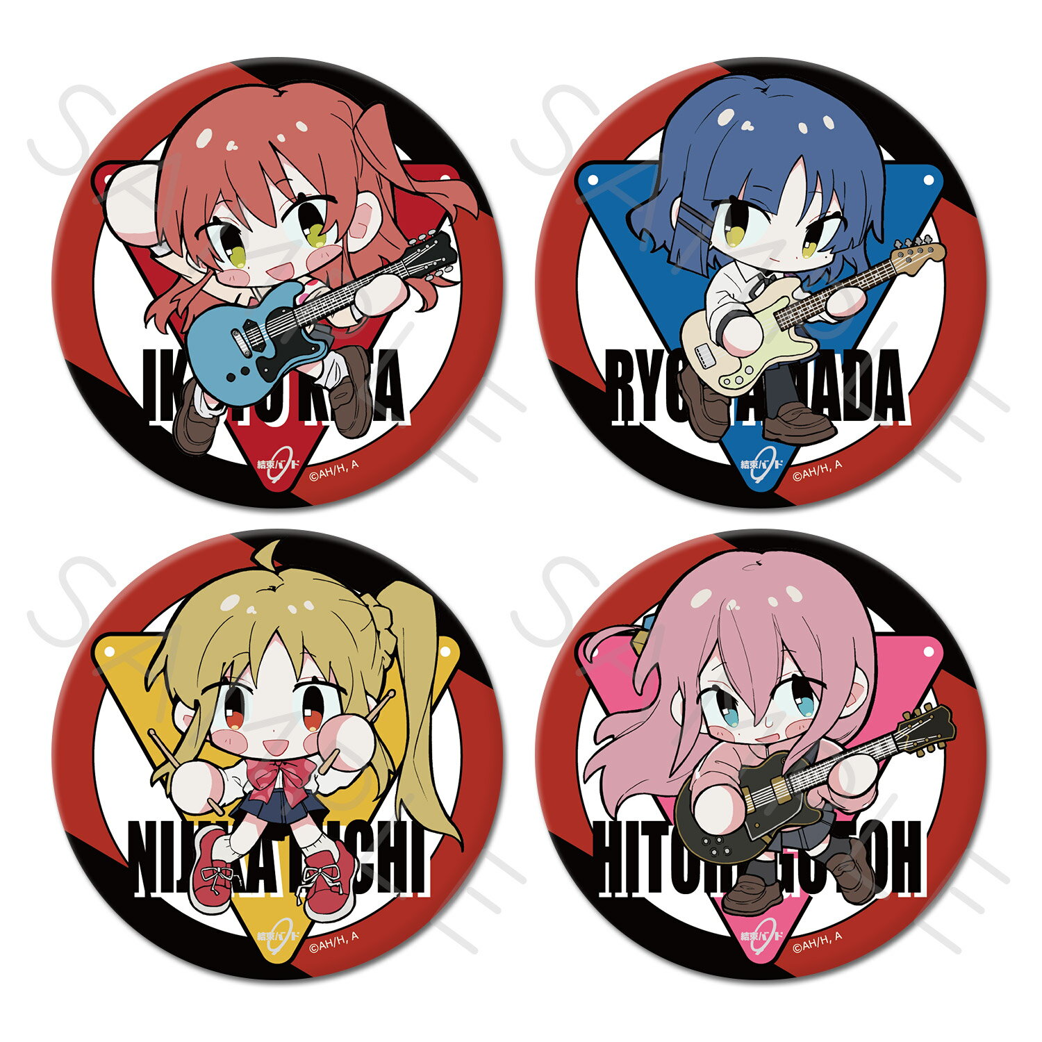 アニメ「ぼっち・ざ・ろっく！」 第3弾 3WAY缶バッジ(75mm) YA(後藤ひとり) YB(伊地知虹夏) YC(山田リョウ) YD(喜多郁代) キャラクターグッズ BIG ビッグ 大きな 缶バッジ バッジ 推し活 (公式 正規ライセンス取得) 公認グッズ