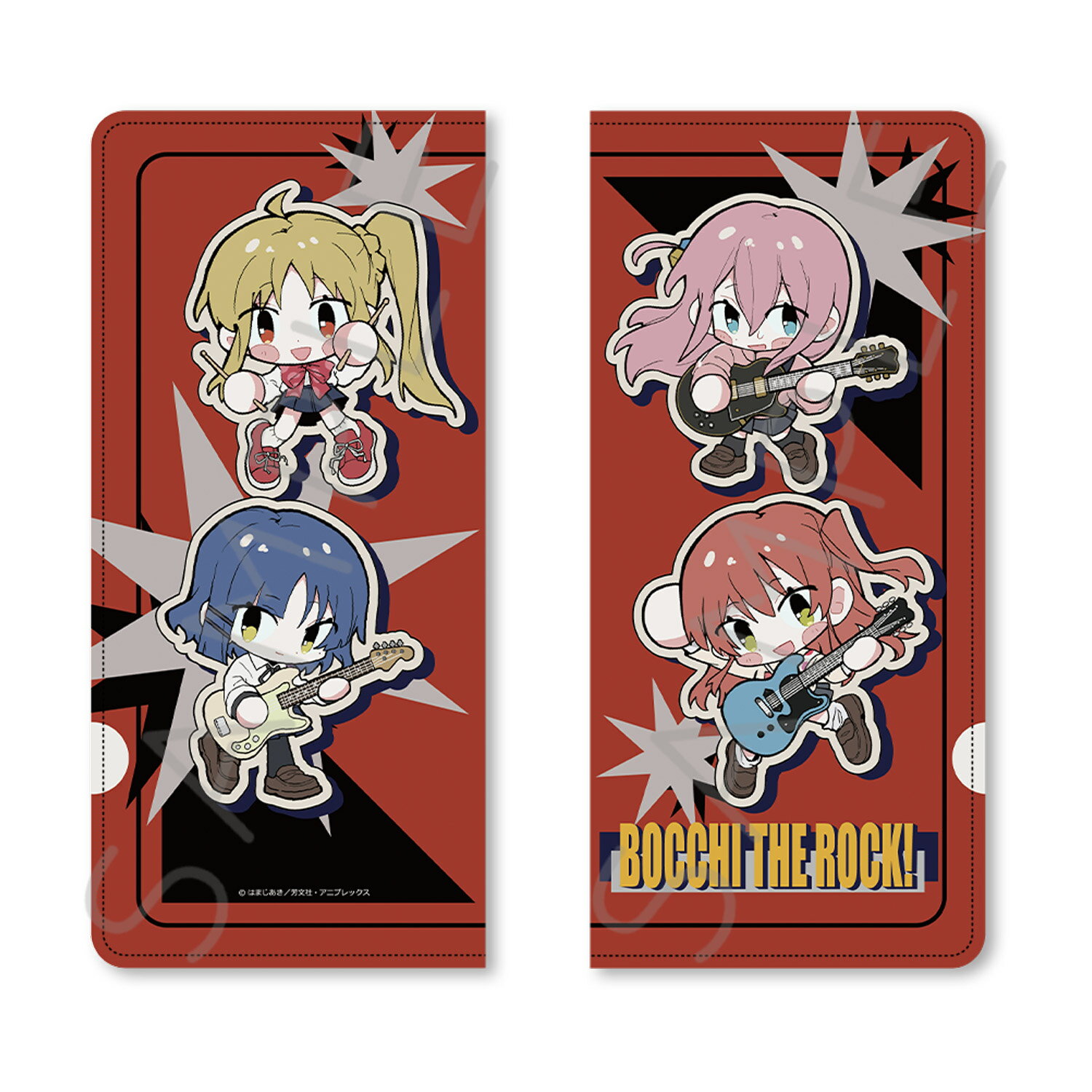 アニメ「ぼっち・ざ・ろっく！」第3弾 プレミアムチケットケース YA(集合) 後藤ひとり 伊地知虹夏 山田リョウ 喜多郁代 キャラクターグッズ チケットケース 領収書入れ 推し活 (公式 正規ライセンス取得) 公認グッズ