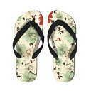 ビーチサンダル SS(18-20cm) S(23-25cm) M(25-27cm) L(27-29cm) フラワーデザイン 花柄 お洒落サンダル かわいい 薔薇...
