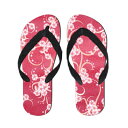 ビーチサンダル SS(18-20cm) S(23-25cm) M(25-27cm) L(27-29cm) フラワーデザイン 花柄 お洒落サンダル かわいい 薔薇...