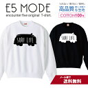 サーフ ライフ SYRF LIFE シンプルデザイン 白黒 スウェット トレーナー ユニセックス メンズ レディース 長袖 綿100% コットン ゆったり 大きめ リブ付き 黒 白 ブラック ホワイト(4)