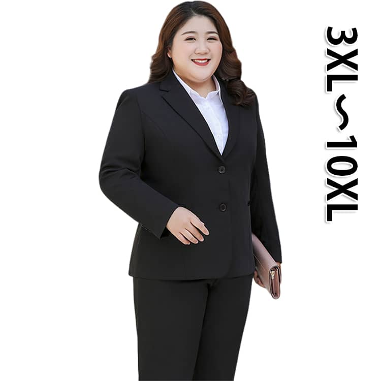 乐天商城 - 大きいサイズ ゆったり ビジネスジャケット レディース アウター シンプル フォーマル テーラードジャケット テーラード スーツ ビジネスジャケット 制服 ジャケット 仕事着 フォーマルジャケット ビジネスジャケット スーツコート就活 面接 お受験 ビジネス オフィス 通勤
