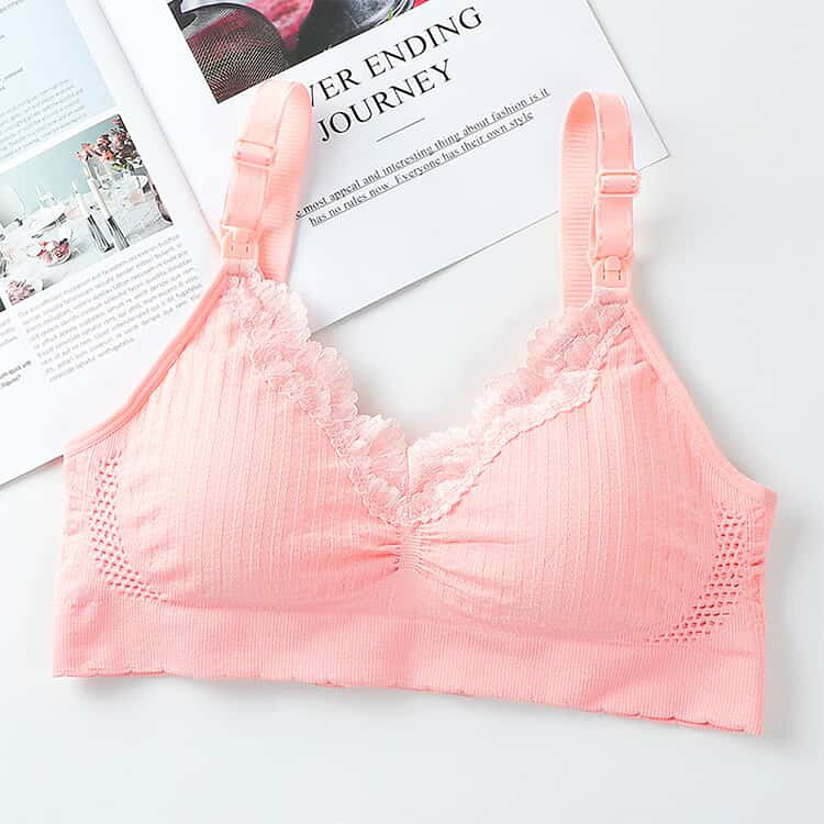カップ付き ノンワイヤー 垂れ防止 ブラジャー 前開き 育乳 前開き 授乳ブラ 産前...
