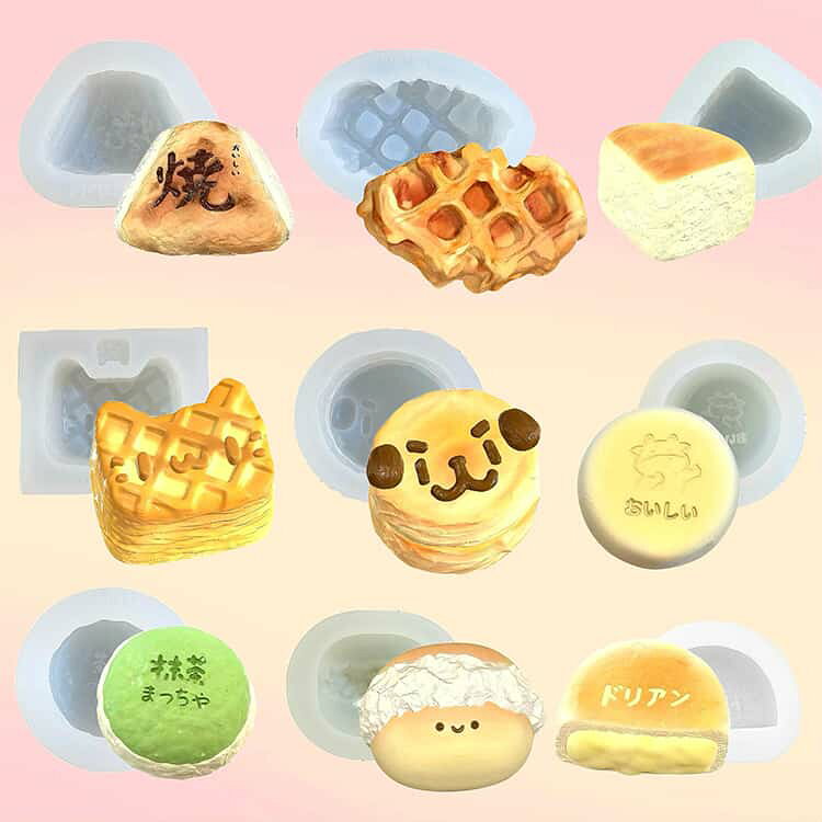 ケーキ 立体 レジン レジン型 ぷっくり 手作り モールド モールド スクイーズ用 DIY 石膏 シリコンモールド アロマ スクイーズ 製菓用 レジン 型 もちもち シリコン型 キット ストレス解消グッズ 手芸 encounterwt-10004526 codabianca 楽天市場店 サンプル画像2