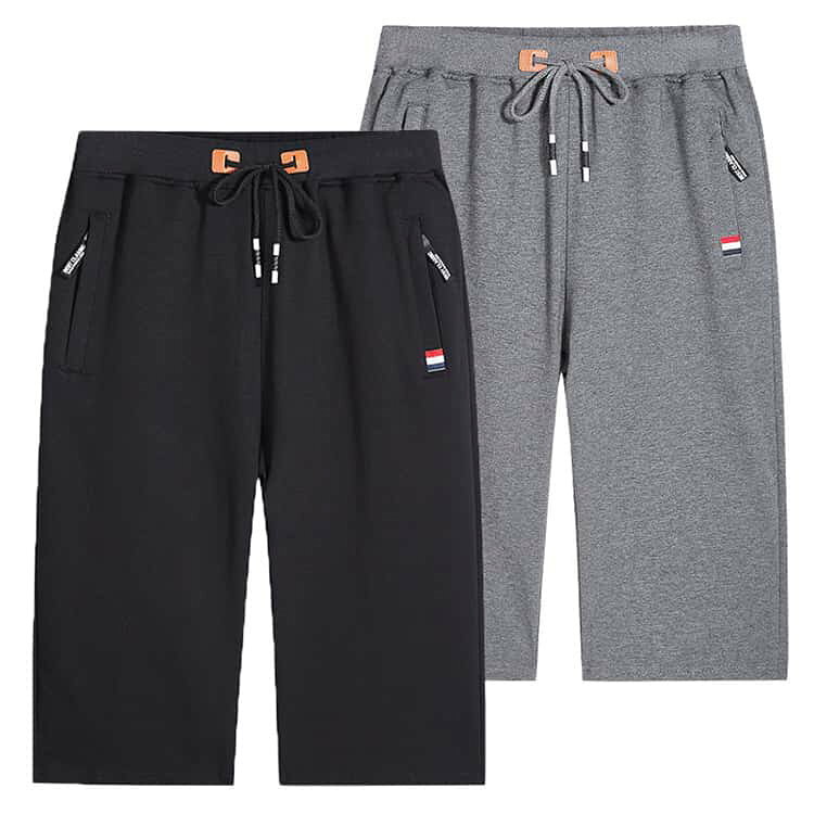 スウェットパンツ 七分丈パンツ 無地 メンズ スウェットパンツ 七分丈 薄手 ハーフ...