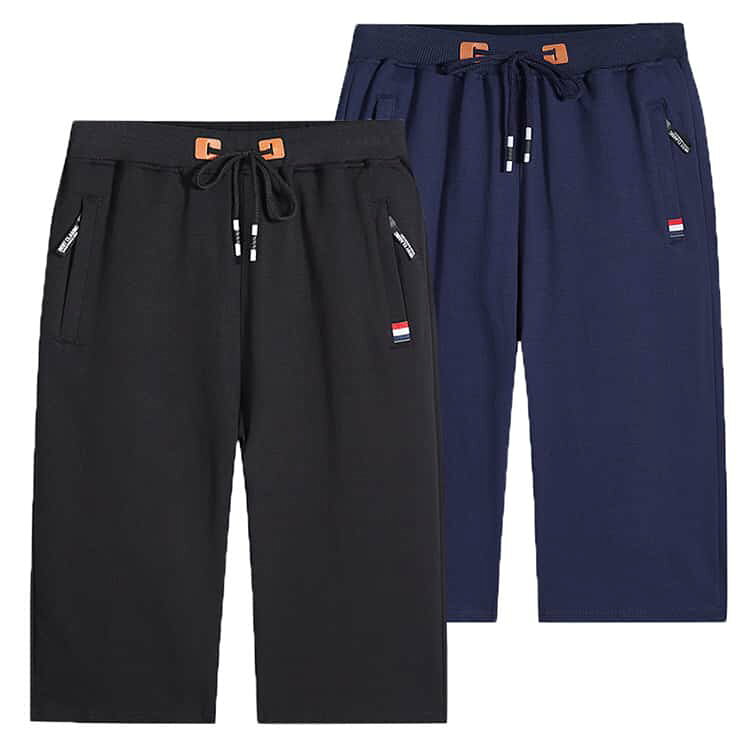 スウェットパンツ 七分丈パンツ 無地 メンズ スウェットパンツ 七分丈 薄手 ハーフ...