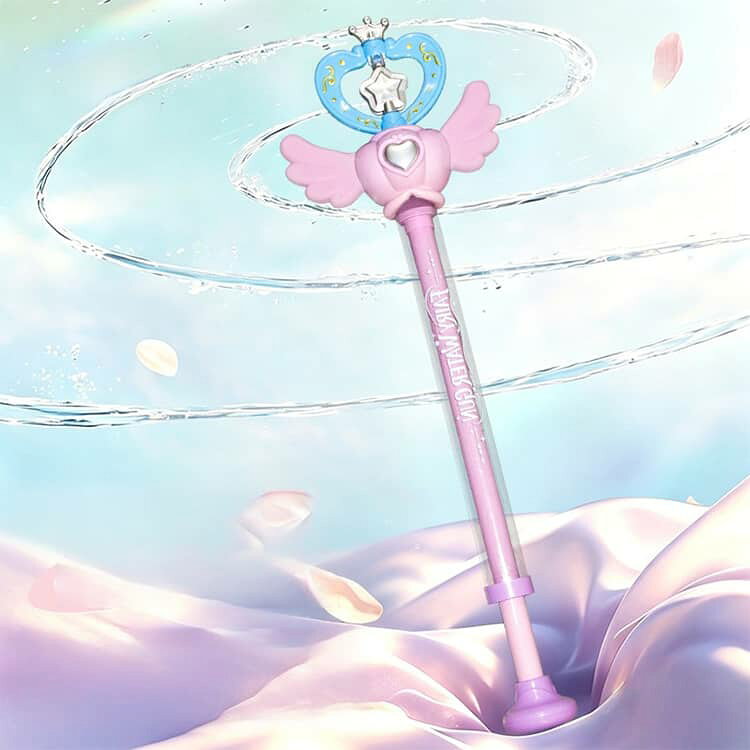 花火 水鉄砲 子供 女の子 魔法ステッキ ウォーターガン スティック水鉄砲 手動ポン...