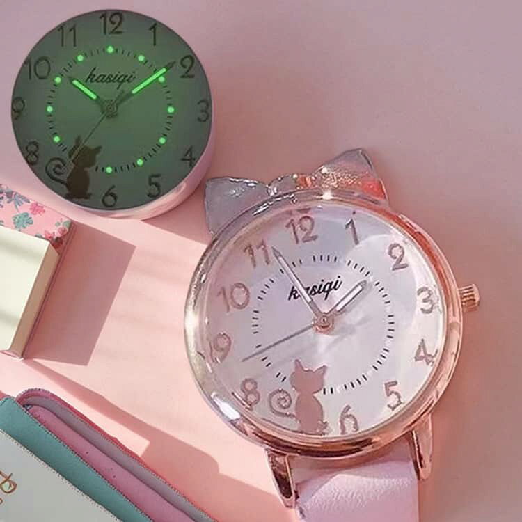 codabianca 楽天市場店のキッズウォッチ 腕時計 女の子 時計 リストウォッチ バイカラー キッズ ジュニア 子供用 女子 夜光 小学生 中学生 高校生 アナログ レディース 女性 かわいい 星月ブレスレット付き おしゃれ ギフトプレゼント 贈り物 誕生日 バースデー クリスマス｜アングル2