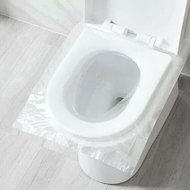 codabianca 楽天市場店の使い捨て便座シート 個包装 防水 便座カバー 携帯用 トイレシート 旅行用 使い捨て便座カバー 透明 トイレカバー ずれにくい 便座保護 公衆トイレ ホテル 出張 外出 産後 妊婦 子供 大人 衛生用品 コンパクト 携帯用 持ち運び便利 トイレ用品 旅行｜アングル2