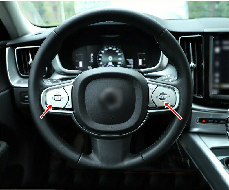 新品 ボルボ XC60 XC90 S90 V90 専用 ハンドルボタンガーニッシュ カスタムパーツ シルバー 1セット