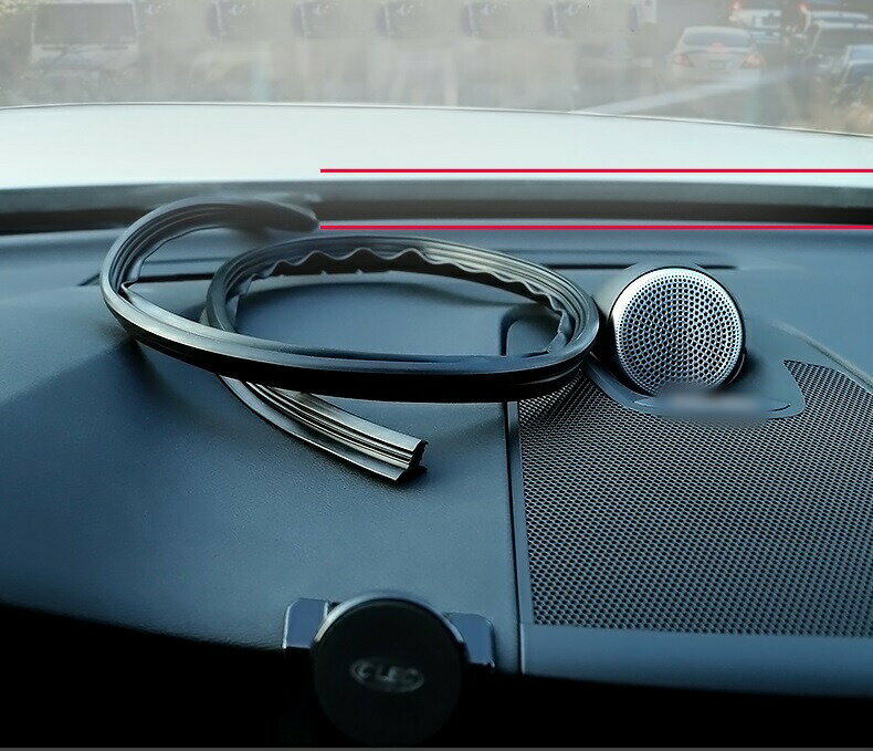 新品 ボルボ XC60 XC90 S90 S60 XC40 V90 専用 センターコンソール 防音ストリップ ブラック 1PCS