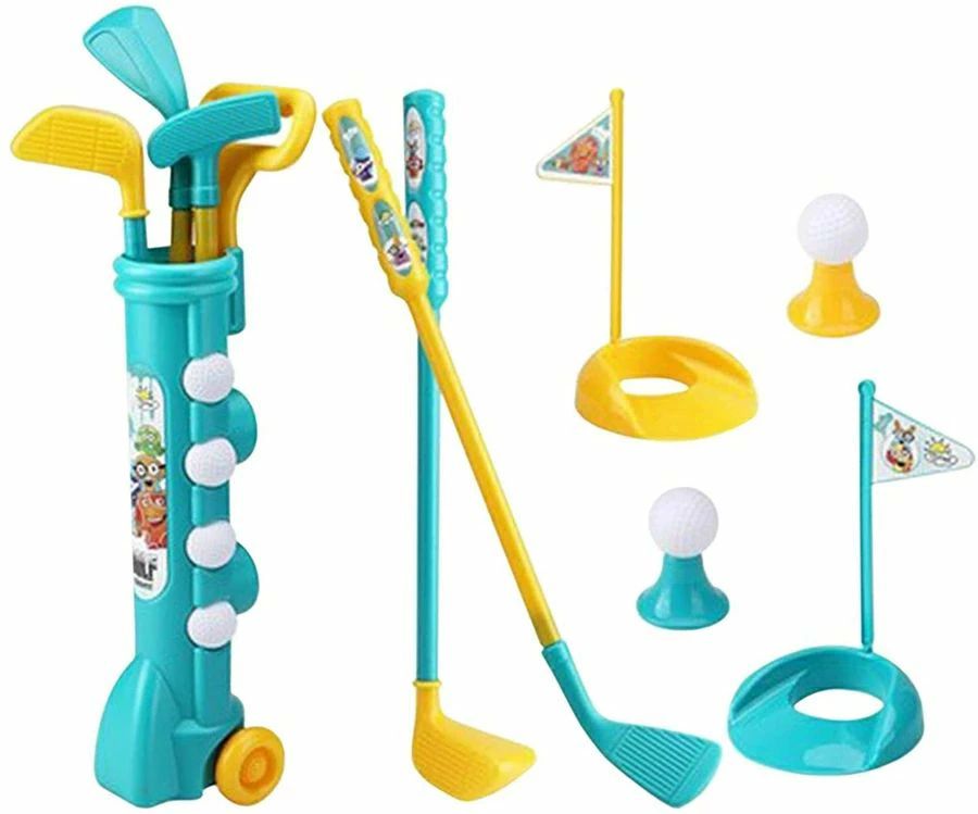 ゴルフ おもちゃ セット 子供用 キッズゴルフプレイセット ゴルフボールゲーム プラスチック 屋内 屋外 運動玩具 練習 レジャー