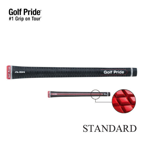 GolfPride ゴルフプライド ツアーベルベット・ラバー・アライン スタンダード バックライン有り VTXS