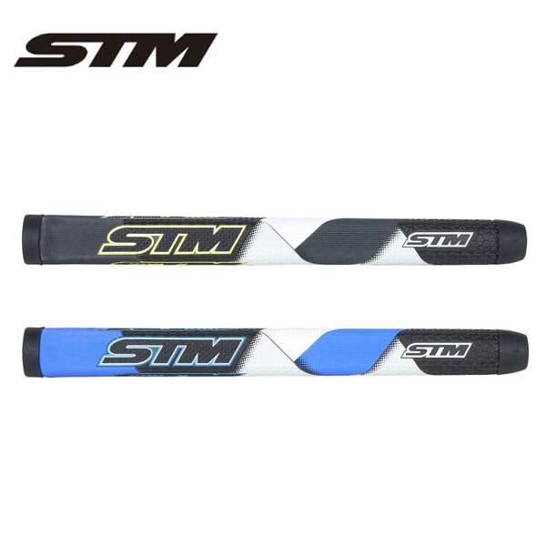 STM エスティーエム PC パターグリップ パター用グリップ 特殊製法によるPU立体表皮が高いグリップ力と斬新なデザインの両立を実現しました。 握り心地を追求 握り心地を追求した、ジャストサイズのパターグリップです。 右手部分までしっかり太く、手にもなじんで安定したストロークを可能にします。 ※PC、PFの違い　⇒　形状は同じですが、PUのデザイン、シボ加工が違います。 ■標準重量：87g±3g ■口径：M58 ■素材：エラストマー/表面・PU ■カラー：BLACK・BLUE ※太さ：エンド部で約縦35.5mm 横26mm 写真のカラーは、お使いのモニター環境によって、現物と異なる場合がございます。 デザイン・仕様・カラーは改良の為、予告無く変更する場合がございます。