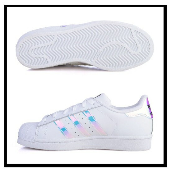 【希少！】【レディースサイズ】 adidas ORIGINALS（アディダス） SUPERSTAR J (スーパースター) レディース シューズ スニーカー FTWWHT/FTWWHT/METSIL(ホワイト/メタリックシルバー) (AQ6278)【外箱ダメージあり】 dpd-2