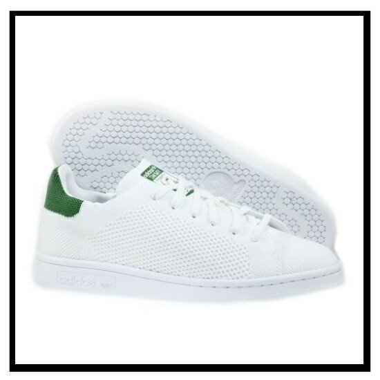 【希少!大人気!レディースサイズ】 adidas（アディダス）STAN SMITH PRIMEKNIT J (スタン スミス プライムニット) PK J スニーカー FTWWHT/FTWWHT/GREEN (ホワイト/グリーン) S75351 dpd-2