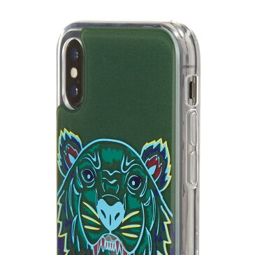 【希少! 大人気!】 KENZO(ケンゾー) IPHONE X/XS TIGER CASE (アイフォン X/XS タイガー ケース) iphone X/XSケース スマホケース GREEN (グリーン) F96COKIFXTGR-56