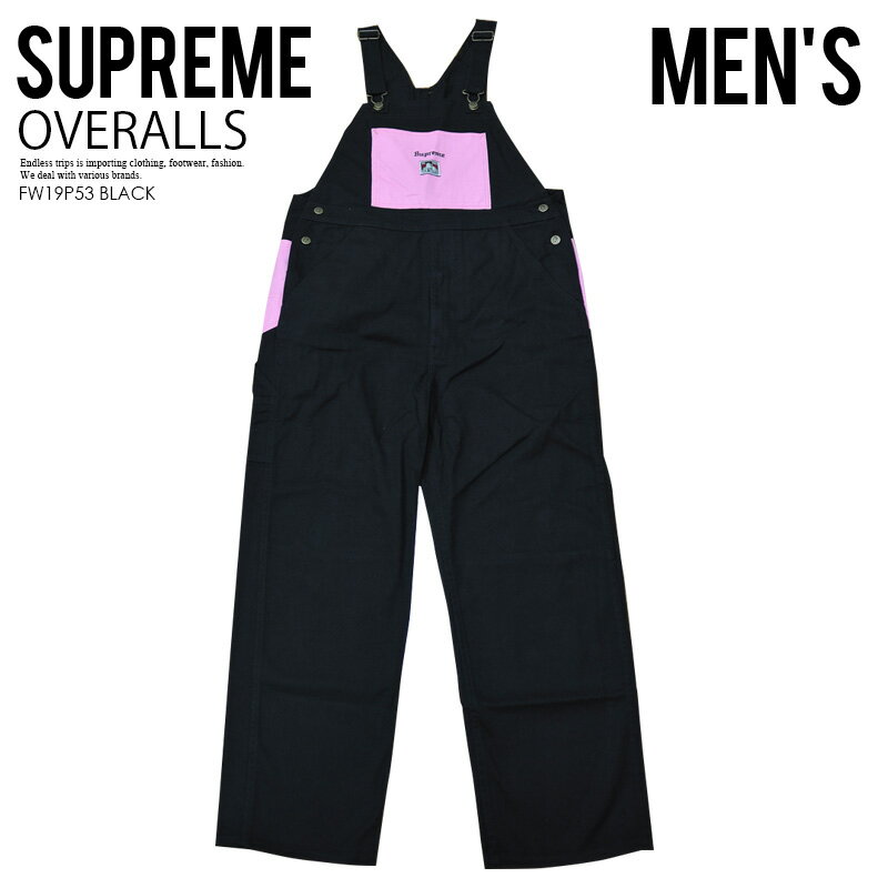  Supreme (シュプリーム) BEN DAVIS OVERALLS (ベン デイビス オーバーオール) サロペット ジーンズ つなぎ メンズ 黒 BLACK (ブラック) FW19BN61 BLACK dpd-3